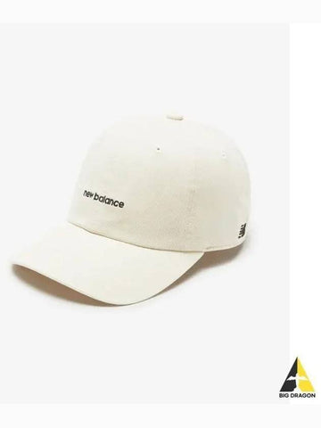 NBGDEFE502 C 64 LETTER LOGO BALLCAP CREAM - NEW BALANCE - BALAAN 1