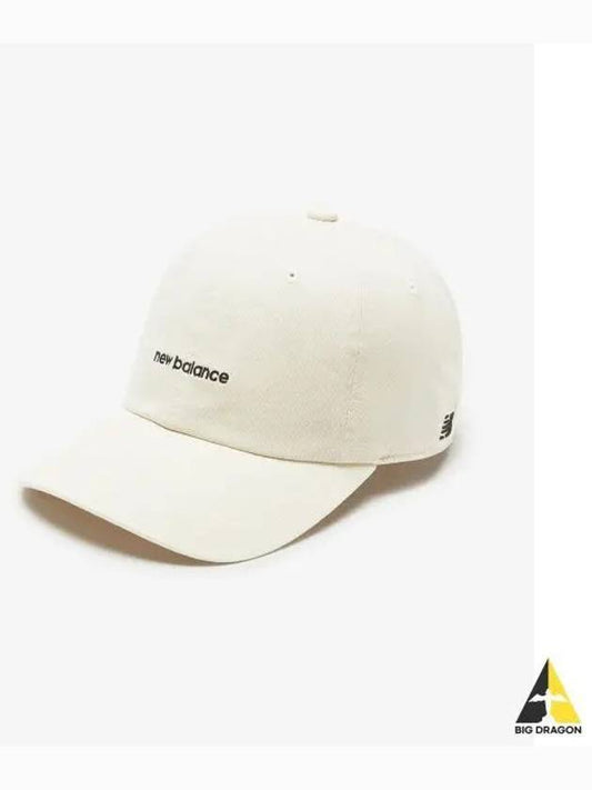 NBGDEFE502 C 64 LETTER LOGO BALLCAP CREAM - NEW BALANCE - BALAAN 1