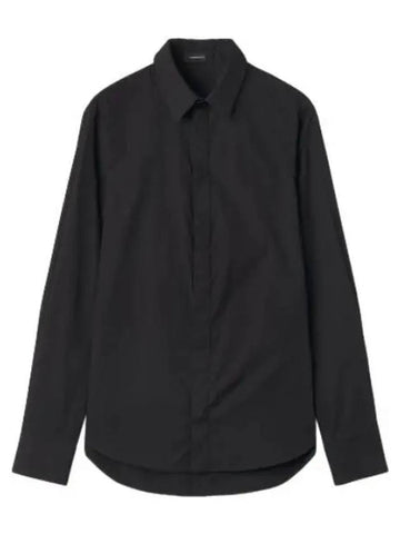 classic cotton shirt black - WARDROBE.NYC - BALAAN 1