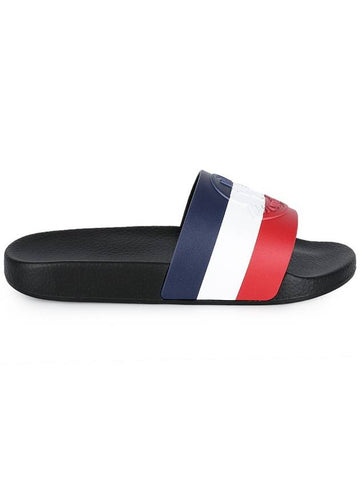 Montclair public basil three stripe slippers black 4C00040 01A49 998 - MONCLER - BALAAN 1