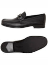 Gancini Suede Moccasin Loafers Black - SALVATORE FERRAGAMO - BALAAN 5