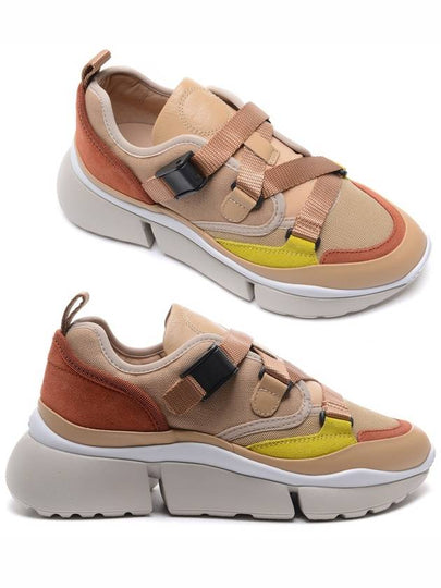 Sony Buckle Strap Low-Top Sneakers Brown - CHLOE - BALAAN 2