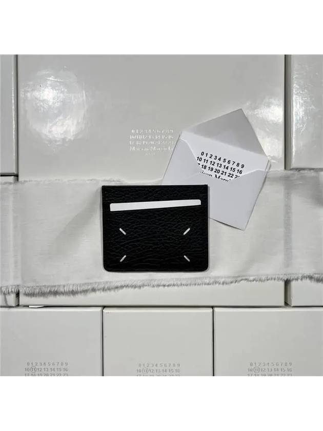 Four Stitch Card Wallet Black - MAISON MARGIELA - BALAAN 5