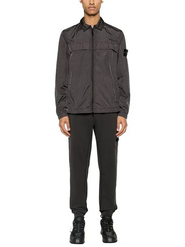 Cotton Twill Stretch Hooded Jacket Beige - STONE ISLAND - BALAAN 3