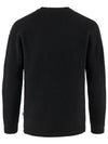 Men's Ovik Rib Sweater Black - FJALL RAVEN - BALAAN 3