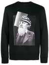 Men's Poseidon Print Sweatshirt Black - NEIL BARRETT - BALAAN 6