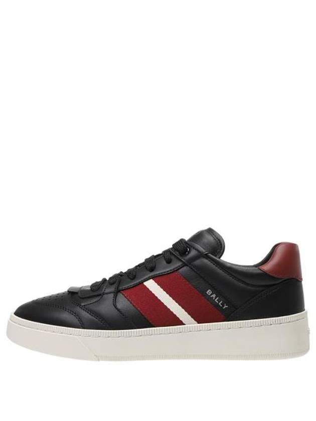 Raise Leather Low Top Sneakers Black - BALLY - BALAAN 3