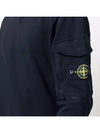 Waffen Patch Zipper Pocket Sweatshirt Navy - STONE ISLAND - BALAAN 4