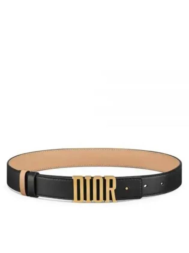 D Fence 30MM Smooth Calfskin Reversible Belt Black - DIOR - BALAAN 2