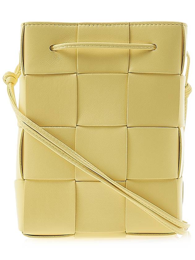 Intrecciato Cassette Small Bucket Bag Yellow - BOTTEGA VENETA - BALAAN 4