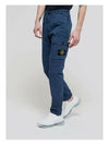 Men's Wappen Patch Cargo Straight Pants Blue - STONE ISLAND - BALAAN 5