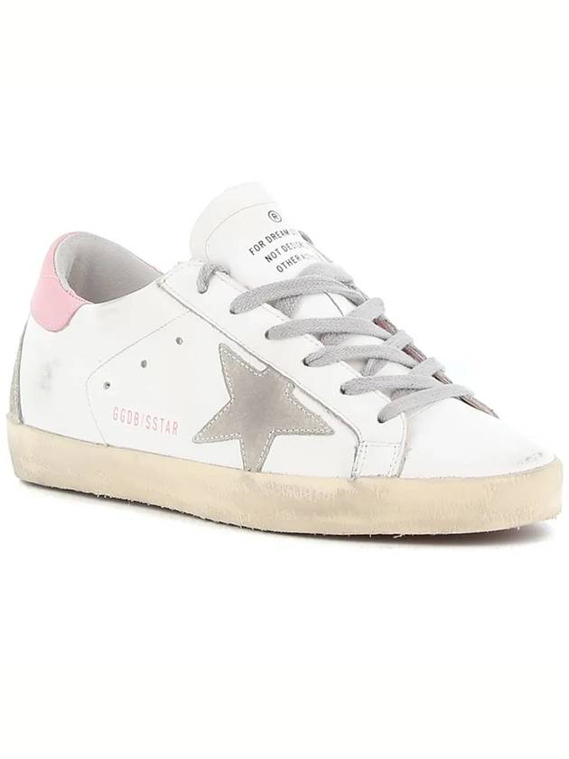 Superstar White Pink Heel Tab Sneakers - GOLDEN GOOSE - BALAAN 4