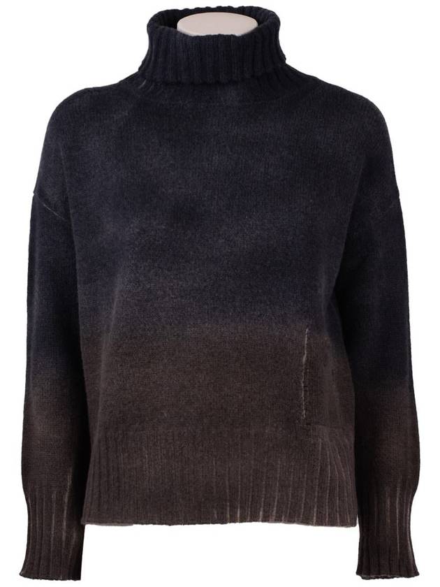 Base Airbrushed Shaded Turtleneck Sweater - BASE MILANO - BALAAN 1