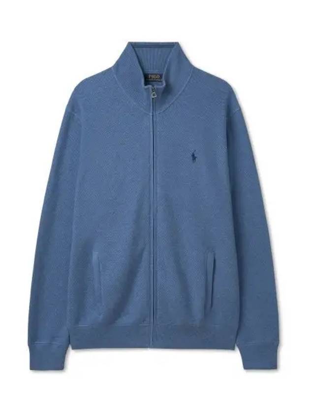 30 points paid full zip cotton sweater blue - POLO RALPH LAUREN - BALAAN 1