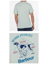 MTS0823AQ31 Royal Logo Dog Printing Short Sleeve T-Shirt Surf Safari Men's T-Shirt TR - BARBOUR - BALAAN 5