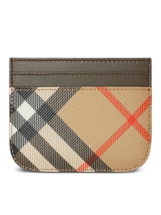 Check Card Wallet Beige - BURBERRY - BALAAN 2