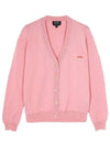 Bella Logo Embroidery Cardigan Pink - A.P.C. - BALAAN 2