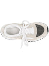 Knit Suede Low Top Sneakers White - BRUNELLO CUCINELLI - BALAAN 5