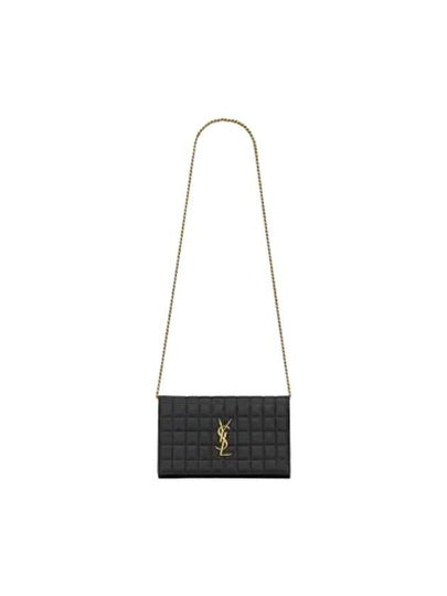 Cassandre Matelassé Leather Cross Bag Black - SAINT LAURENT - BALAAN 2