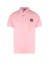 Pique Stretch Cotton Short Sleeve Polo Shirt Pink - STONE ISLAND - BALAAN 2