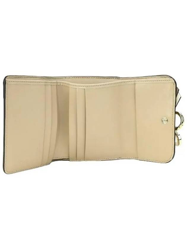 Alphabet Logo Half Wallet Beige Ivory - CHLOE - BALAAN 4