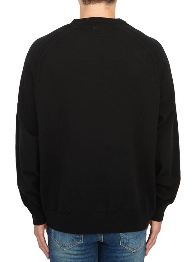 Lens Detail Knit Top Black - CP COMPANY - BALAAN 4