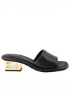 FF Baguette Motif Nappa Leather Sandals Black - FENDI - BALAAN 2