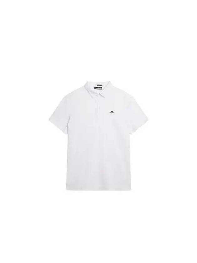 Alaya Jacquard Short Sleeve Polo Shirt Light Grey - J.LINDEBERG - BALAAN 2