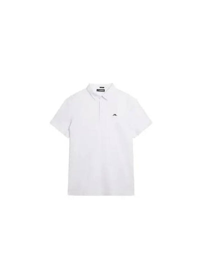 Alaya Jacquard Short Sleeve Polo Shirt Light Grey - J.LINDEBERG - BALAAN 2