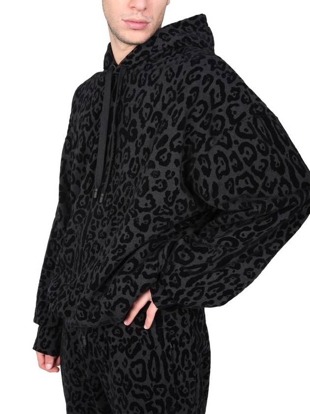 animal print hoodie black - DOLCE&GABBANA - BALAAN 5