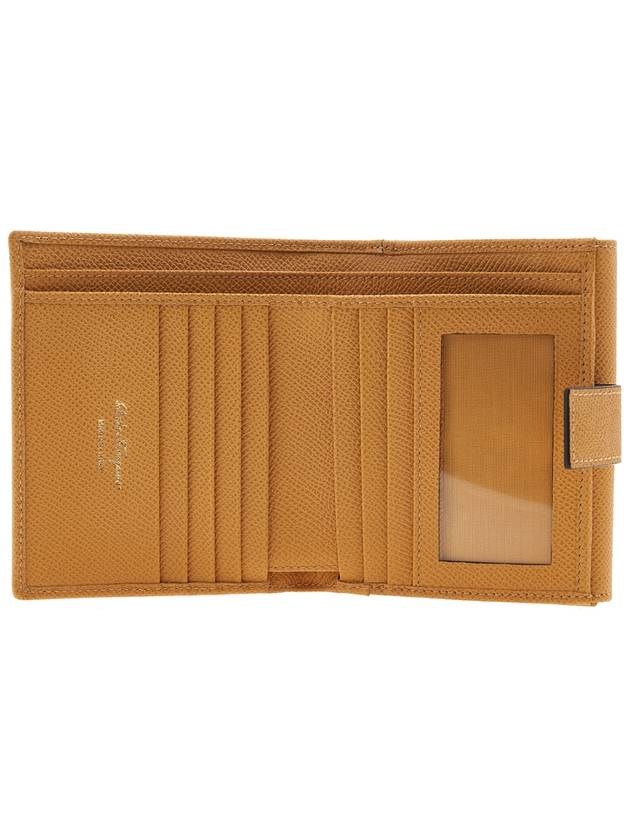 Gancini Leather Half Wallet Langur - SALVATORE FERRAGAMO - BALAAN 11