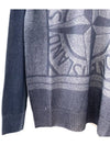 Wappen Patch Logo Printing Knit Top Navy - STONE ISLAND - BALAAN 4