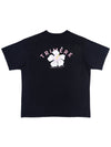 FLORAL GRAPHIC T-SHIRT WOMAN NAVI - TRIMERE - BALAAN 3