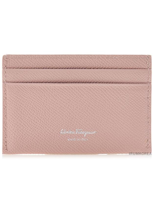 Gancini Card Wallet Pink - SALVATORE FERRAGAMO - BALAAN 4