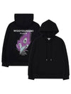 chest logo feather back logo hooded sweatshirt black men's t-shirt W231TS35721B - WOOYOUNGMI - BALAAN 1