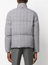 4 Bar Check Reversible Padded Jacket Black White - THOM BROWNE - BALAAN 4