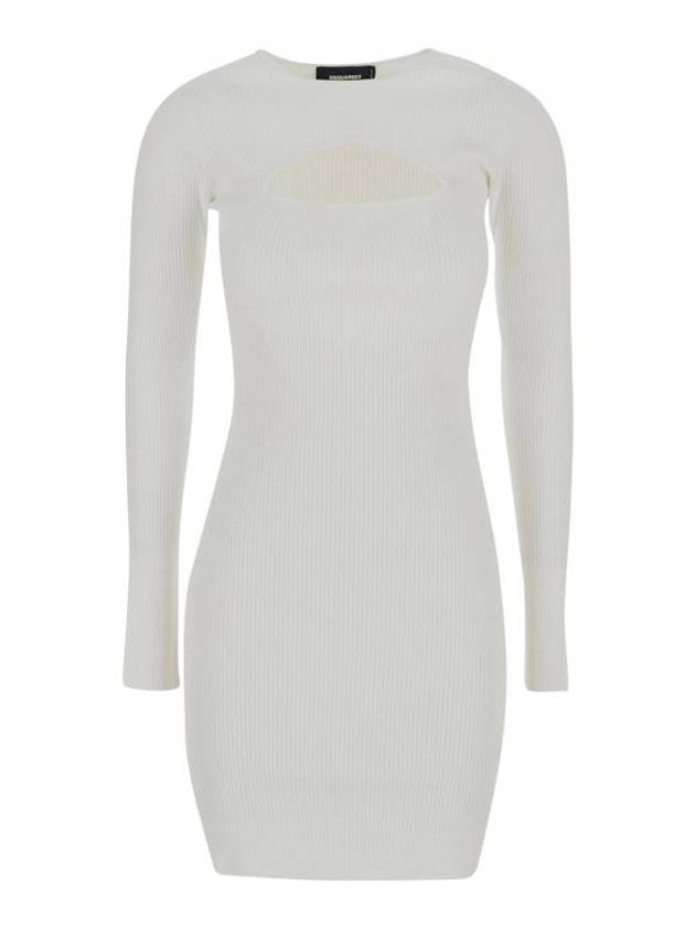 Ribbed Dress Women's White - DSQUARED2 - BALAAN 1