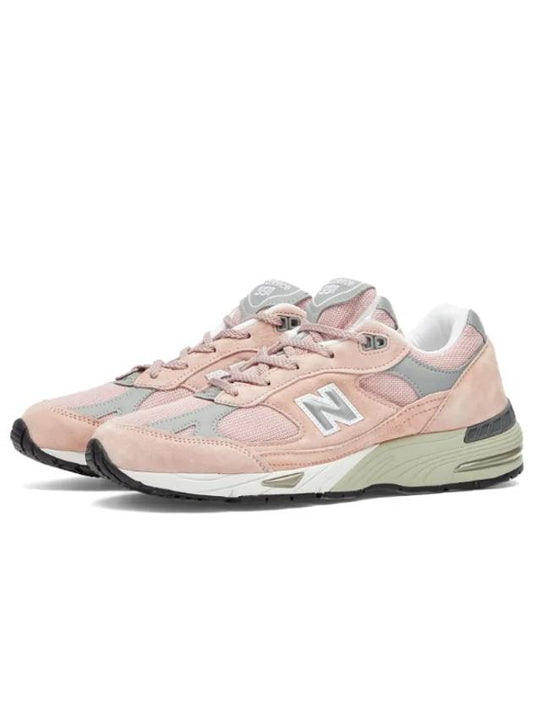 Women's 991 Low Top Sneakers Pink - NEW BALANCE - BALAAN 2