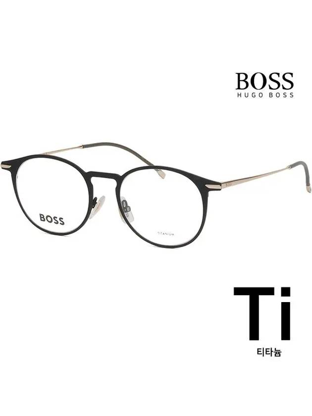 Hugo Boss titanium glasses frame BOSS1252 003 round ultra light - HUGO BOSS - BALAAN 7