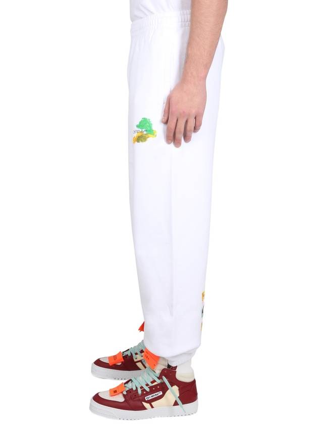 Men's Brush Arrow Track Pants White - OFF WHITE - BALAAN 4