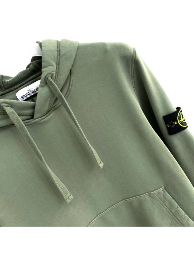 Stone Island Waffen Patch Khaki Hooded Sweatshirt 721564151 - STONE ISLAND - BALAAN 2