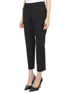 Women's Good Wool Treeca Crop Pants Black - THEORY - BALAAN 3