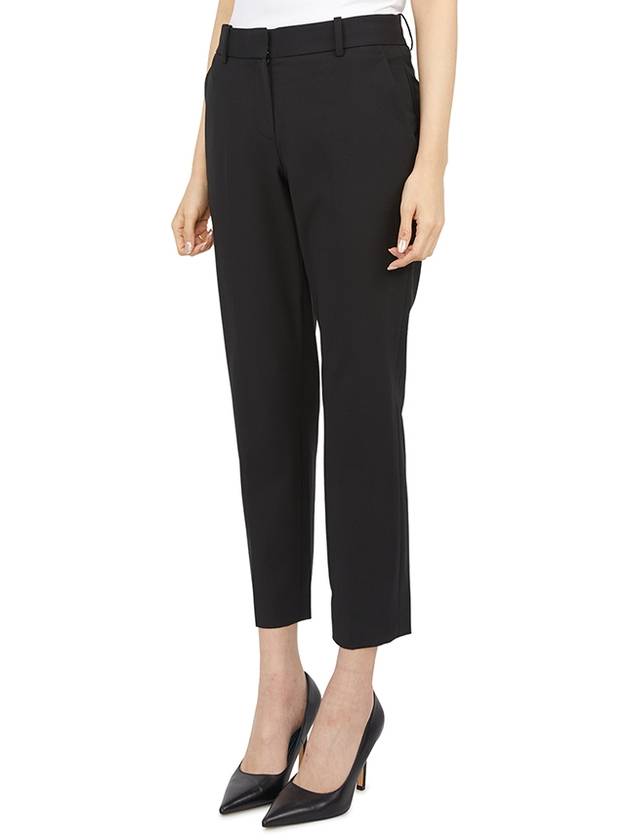 Trica Wool Straight Pants Black - THEORY - BALAAN 3