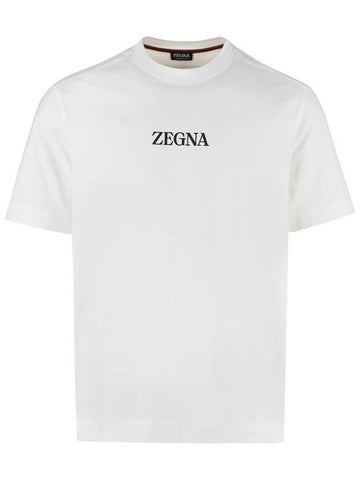 Zegna Cotton Crew-Neck T-Shirt - ERMENEGILDO ZEGNA - BALAAN 1