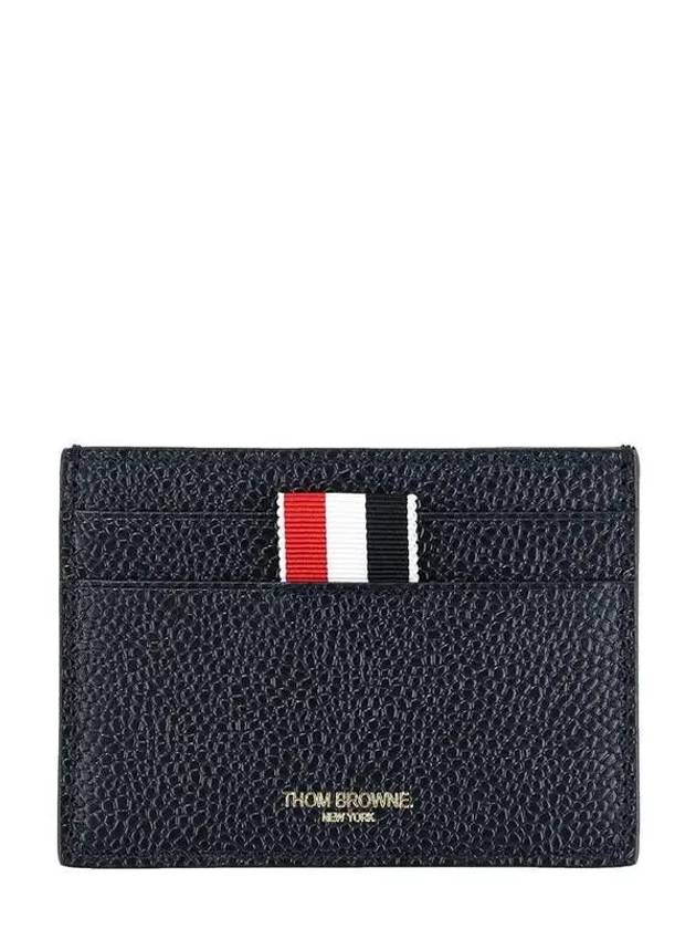 Men's Pebble Diagonal Stripe Card Wallet Navy - THOM BROWNE - BALAAN 2