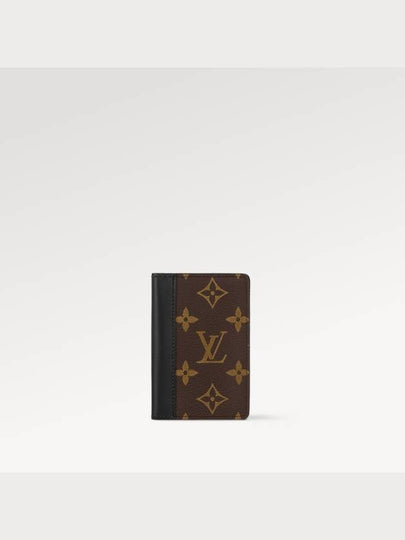 Pocket Organizer Macassa Card Wallet Brown Black - LOUIS VUITTON - BALAAN 2