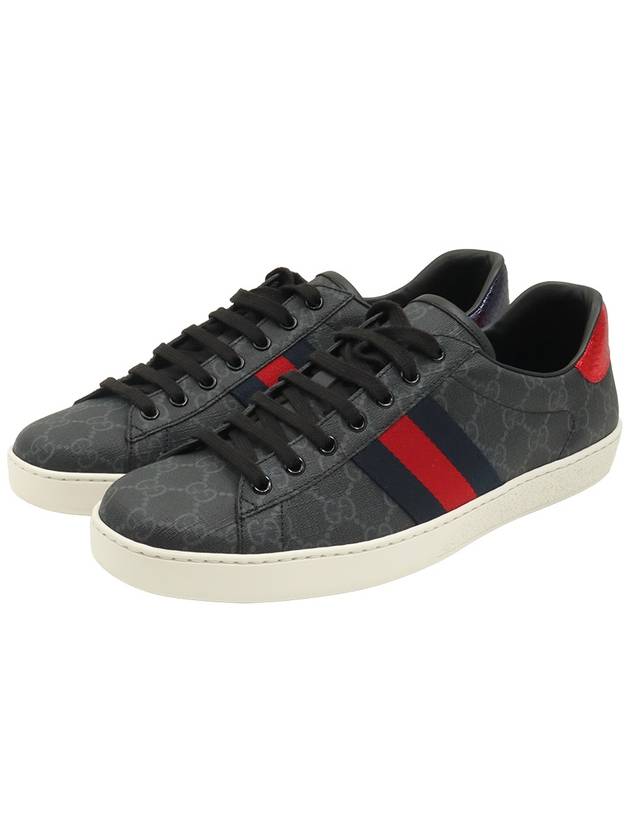 Black Soft GG Supreme Canvas WEB Ace Men s Sneakers 10 429445 - GUCCI - BALAAN 3