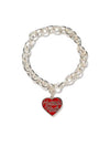 Heart Silver Red Bracelet HM27GD077 - HUMAN MADE - BALAAN 2