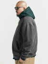 City Ground Block Hooded Zip-Up Gray - BOOVOOM - BALAAN 5