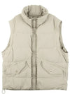 Austral Down Vest Jacket Dove Grey - TEN C - BALAAN 5